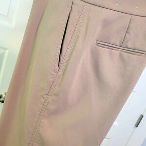 Ann Taylor Khaki Wide-Leg Crop Pants, Size 8 Petite
